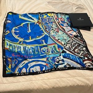 Hublot silk pocket square